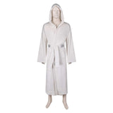 SW Princess Leia Unisex White Bathrobe Cosplay Costume Outfits Halloween Carnival Suit bathrobe  