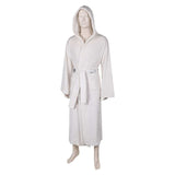 SW Princess Leia Unisex White Bathrobe Cosplay Costume Outfits Halloween Carnival Suit bathrobe  