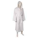 SW Princess Leia Unisex White Bathrobe Cosplay Costume Outfits Halloween Carnival Suit bathrobe  