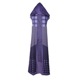 SW: The Acolyte Mae Purple Printed Hooded Poncho Cosplay Costume Outfits Halloween Carnival Suit