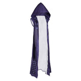 SW: The Acolyte Mae Purple Printed Hooded Poncho Cosplay Costume Outfits Halloween Carnival Suit