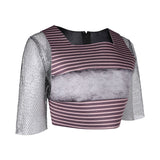 SW:The Acolyte Mae Aniseya Printed Patchwork Breastplate Cosplay Costume Outfits