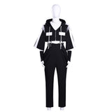 Tamon‘s B-Side Natsuki Ishibashi Adult Man Black Cosplay Costume Halloween Carnival Party Suit   