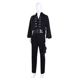 Tamon‘s B-Side Tamon Fukuhara Adult Man Black Cosplay Costume Halloween Carnival Party Suit