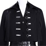 Tamon‘s B-Side Tamon Fukuhara Adult Man Black Cosplay Costume Halloween Carnival Party Suit