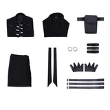 Tamon‘s B-Side Tamon Fukuhara Adult Man Black Cosplay Costume Halloween Carnival Party Suit