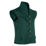 Tangled Flynn Rider Green Vest Cosplay Costume Halloween Carnival Party Suit
