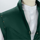 Tangled Flynn Rider Green Vest Cosplay Costume Halloween Carnival Party Suit