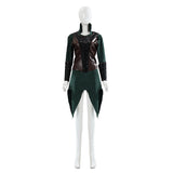 Tauriel Women Green Outfit Cosplay Costume Halloween Carnival Party Suit