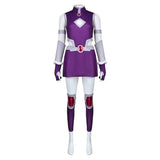 Teen Titans Starfire Women Purple Outfit Cosplay Costume Halloween Carnival Party Suit