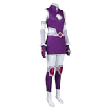 Teen Titans Starfire Women Purple Outfit Cosplay Costume Halloween Carnival Party Suit