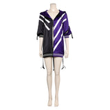 Tekken 8 Reina Black Purple Coat Cosplay Costume Outfits Halloween Carnival Suit