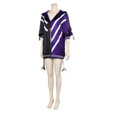 Tekken 8 Reina Black Purple Coat Cosplay Costume Outfits Halloween Carnival Suit
