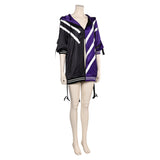 Tekken 8 Reina Black Purple Coat Cosplay Costume Outfits Halloween Carnival Suit