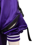 Tekken 8 Reina Black Purple Coat Cosplay Costume Outfits Halloween Carnival Suit