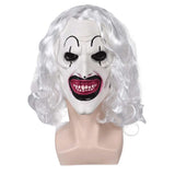 Terrifier 3 Art the Clown Santa Claus Latex Mask Halloween Carnival Costume Accessories