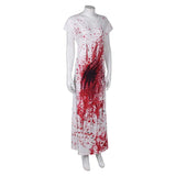 Terrifier 3 Bloodstained Robe Clothing Cosplay Costume Outfits Halloween Carnival Suit