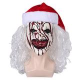 Terrifier 3 Horror Movie Clown Latex Mask Wig Halloween Carnival Costume Accessories Props