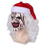 Terrifier 3 Horror Movie Clown Latex Mask Wig Halloween Carnival Costume Accessories Props