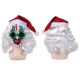Terrifier Art the Clown Christmas Glasses Bloodstained Mask Version Latex Mask Cosplay  Accessories&Props