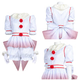 Terrifier Pennywise White Outfit Cosplay Costume Halloween Carnival Party Suit