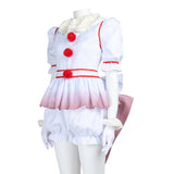 Terrifier Pennywise White Outfit Cosplay Costume Halloween Carnival Party Suit
