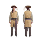 The Backrooms Captaion Clark Brown Outfit Cosplay Costume Halloween Carnival Party Suit