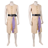The Backrooms Clark White Sleeveless Pirate Outfit Cosplay Costume Halloween Carnival Party Suit
