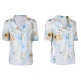 The Backrooms Mary Women White Printed Shirt Cosplay Costume Halloween Carnival Party Suit