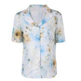 The Backrooms Mary Women White Printed Shirt Cosplay Costume Halloween Carnival Party Suit