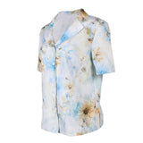 The Backrooms Mary Women White Printed Shirt Cosplay Costume Halloween Carnival Party Suit