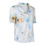 The Backrooms Mary Women White Printed Shirt Cosplay Costume Halloween Carnival Party Suit