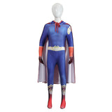 THE BOYS Homelander Kids Children Blue Jumpsuit Cosplay Costume Halloween Carnival Party Suit