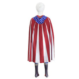 THE BOYS Homelander Kids Children Blue Jumpsuit Cosplay Costume Halloween Carnival Party Suit