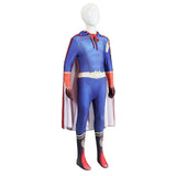 THE BOYS Homelander Kids Children Blue Jumpsuit Cosplay Costume Halloween Carnival Party Suit