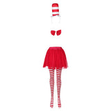 The Cat In The Hat Original kids Children Cosplay Costume Outfits Halloween Carnival Suit