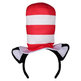The Cat In The Hat Sean Cosplay Hat Cap Halloween Carnival Costume Accessories