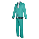 The Disastrous Life of Saiki K Saiki Kusuo Green Outfit Cosplay Costume Halloween Carnival Party Suit