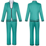 The Disastrous Life of Saiki K Saiki Kusuo Green Outfit Cosplay Costume Halloween Carnival Party Suit