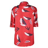 The Fall Guy Jody Moreno Red Printed Shirt Cosplay Costume Outfits Halloween Carnival Suit