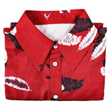 The Fall Guy Jody Moreno Red Printed Shirt Cosplay Costume Outfits Halloween Carnival Suit