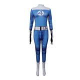 The Fantastic Four Invisible Woman Cosplay Costume Outfit Halloween Carnival Suit