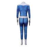 The Fantastic Four Invisible Woman Cosplay Costume Outfit Halloween Carnival Suit