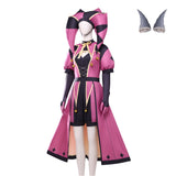 The Freak Circus Columbine Women Pink Outfit Cosplay Costume Halloween Carnival Party Suit