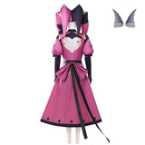 The Freak Circus Columbine Women Pink Outfit Cosplay Costume Halloween Carnival Party Suit