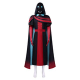 The Freak Circus Doctor Red Outfit Cosplay Costume Halloween Carnival Party Suit