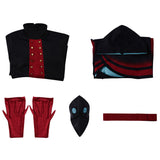 The Freak Circus Doctor Red Outfit Cosplay Costume Halloween Carnival Party Suit