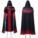The Freak Circus Doctor Red Outfit Cosplay Costume Halloween Carnival Party Suit