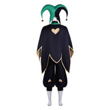 The Freak Circus Harlequin Green Outfit Cosplay Costume Halloween Carnival Party Suit