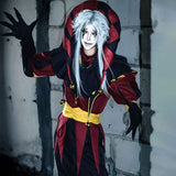 The Freak Circus Pierrot Cosplay Costume For Men Halloween Carnival Party